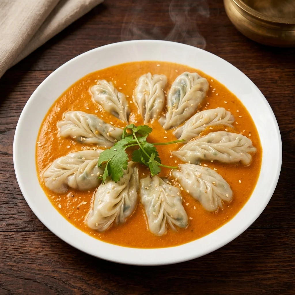 Crispy fried appetizer at MoMo & Wok Edmonton